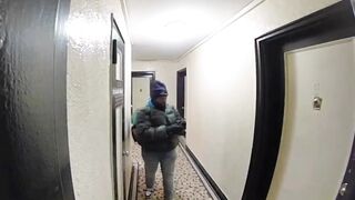 The moment a pizza delivery guy stole the pizza he delivered