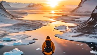 A magical view in the Arctic