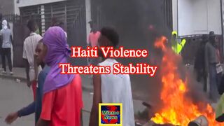 Heavy gunfire persists around Haiti's presidential palace