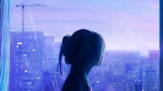لحظة تفكير شعرية✨بدون صوت✨فيديو للتصميم بدون حقوق