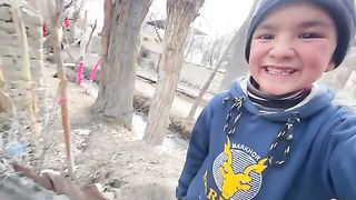 Youngest you tuber shirazi in his villiage with old man