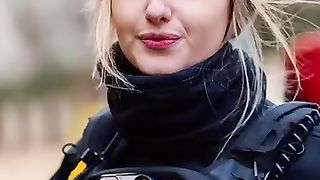 Beautiful policewoman_ happy woman day