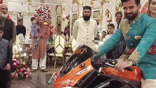 Beautiful couple wedding entry