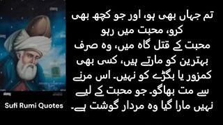 Sufi Rumi Quotes | Quotes in Urdu | Love Quotes | Best New Quotes .