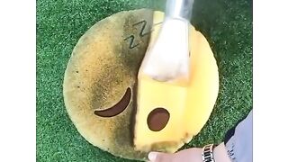 Pillow Cleaning Satisfying Video