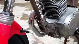 Modifikasi motor cb 100 keren