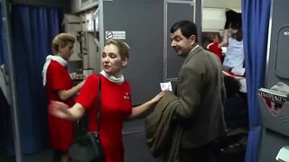 MR bean's First class flight