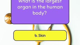 #quiz #quiztime #quizgames#1million #What is the largest organ in the human body?#