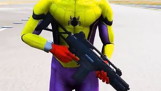 GTA V: Spiderman Vs King Brown Hulk ????|#youtubeshorts