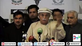 Mehmood Khan Achakzai First Media Talk After Defeat! Zardari Elected President Pakistan - Neo News