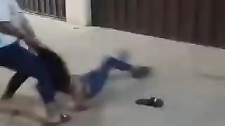 fighting black girl