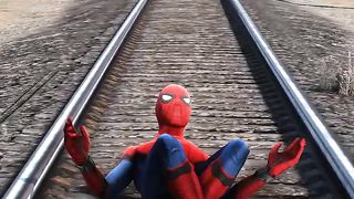 GTA V: SPIDER CHOO CHOO TRAIN VS SPIDER MAN ❤️❤️❤️#shorts