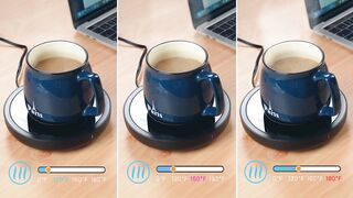 Thermacup Self-Heating Temperature Controlled Coffee Mug with Lid,