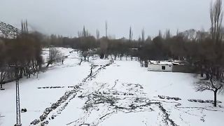 First Village Snow fall looking like a woow