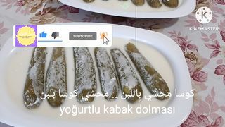 كوسا محشي باللبن .. yoğurtlu kabak dolması