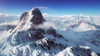 The perfect mountain aerial shot