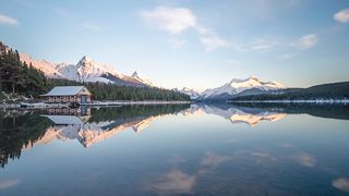 Maligne Lake at Dusk