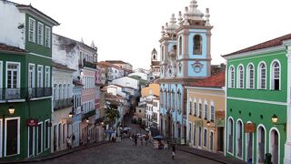 Aerial View of Historic Pelourinho, Salvador, Bahia, Brazil
