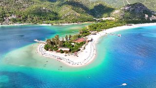 Drone Captures the Pristine Ölüdeniz Bay, Fethiye, Muğla, Turkey