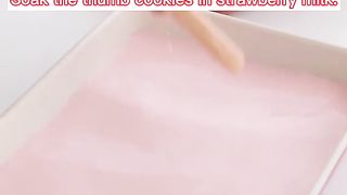 Strawberry tiramisu dessert