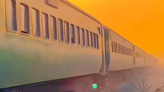 Train crossing view