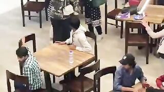 University girls fight in live