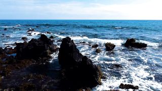 Look how beautiful the sea is