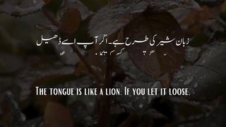 Tongue is like a lion ❤