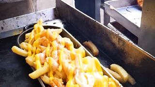 Loaded Fries With Chicken | Street Food