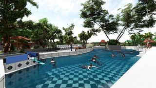 "Recreação para Adultos: Beleza e Tranquilidade na Animação da Piscina"