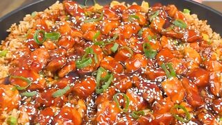 Healthy Honey Garlic Chicken Fried RiceHigh ????????Protein Meal Prep????#shortsvideo #viral