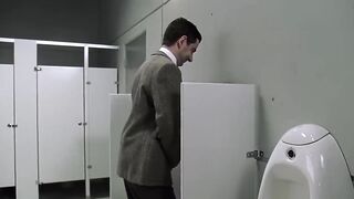 MR bean in the toilet