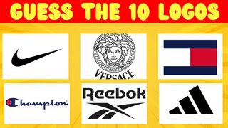 Guess 10 Logos in 3 Seconds, Easy, Medium, Hard, Impossible