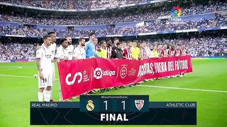 Resumen de Real Madrid vs Athletic Club (1-1)