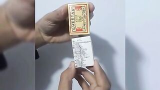رسم علي علبة كبريت ادعموه توأمي????❤????