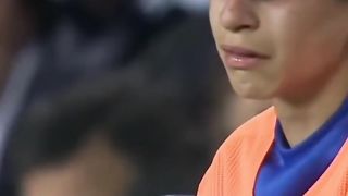 A touching moment in the world of football