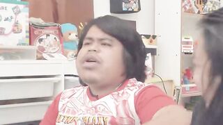 Funny moment gamers play rumble nascar