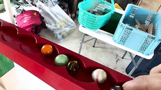Marble race competition ASMR & healing smile in 8 colors#marblerunrace  #marbleball #marbletrack