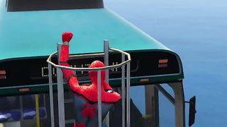 GTA 5 Epic Ragdolls ｜ Spider-Man Jumps⧸Fails ep 100