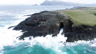 Waves Crashing On Rocks..
