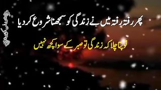 Zindahgi sabar k siwa kuch nh