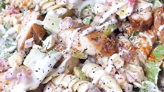 Chicken Cobb Pasta Salad! Inspired by
