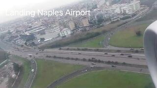 Arriving at the destination in Naples, Italy.
