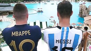 We knew?] ???? FIFA vs swimming pool | Messi vs Mbappe at the water park...
