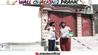 WALL CHALKING PRANK - By Nadir Ali & Asim Sanata In - P4 Pakao - 2023