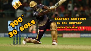 Fastest century in fcl history Andra russell