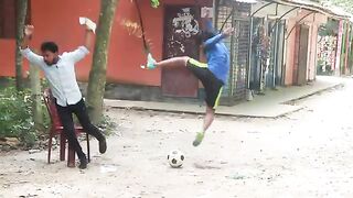 Football prank and fun ????????????