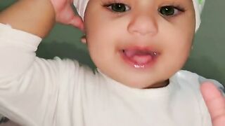 Cute baby crying