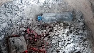 Live fire with bottle