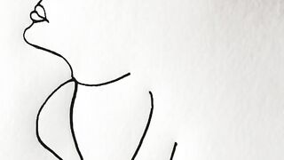 Amazing Art Drawing a Girl